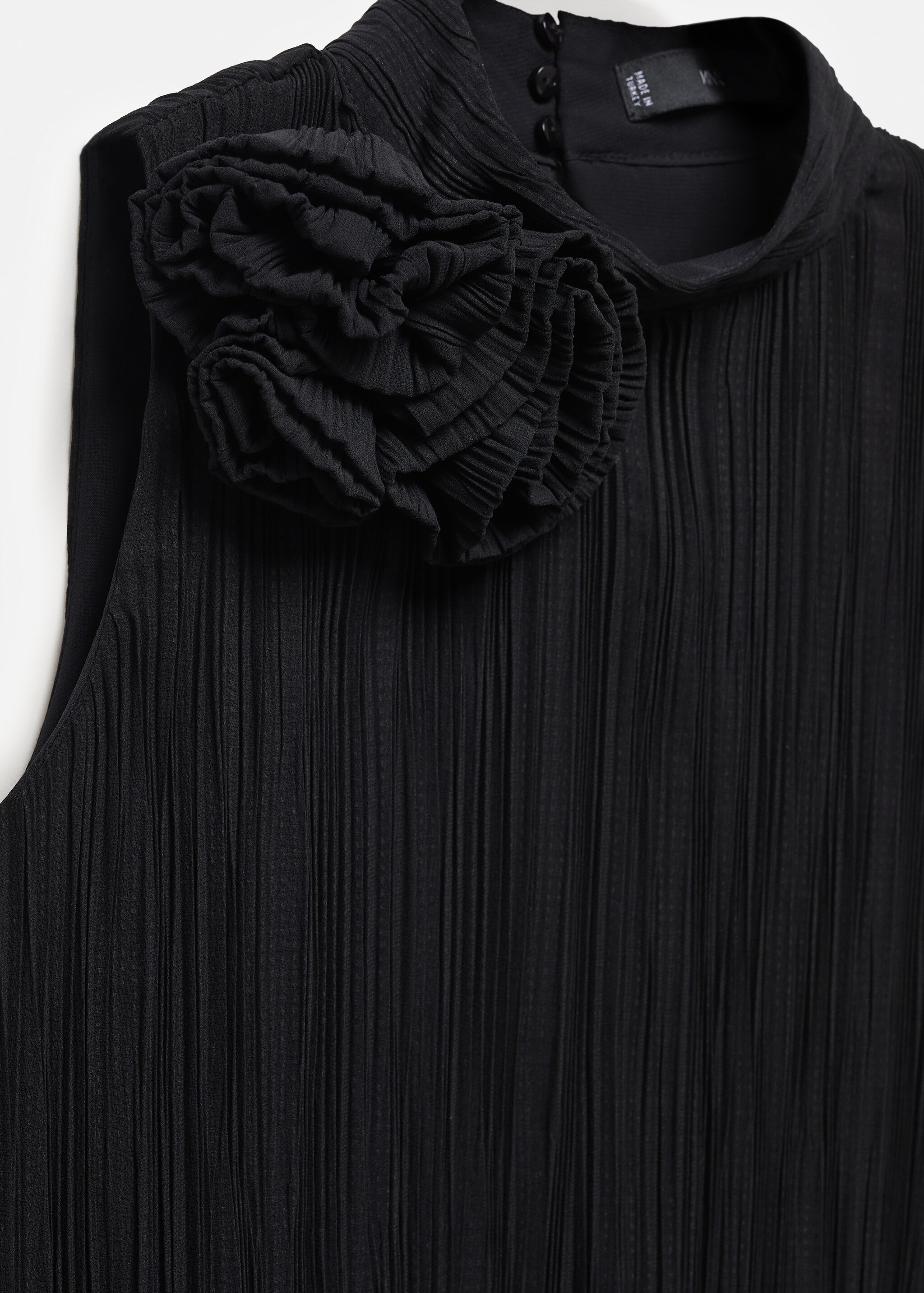 Pleated maxi-flower blouse - Details of the article 8