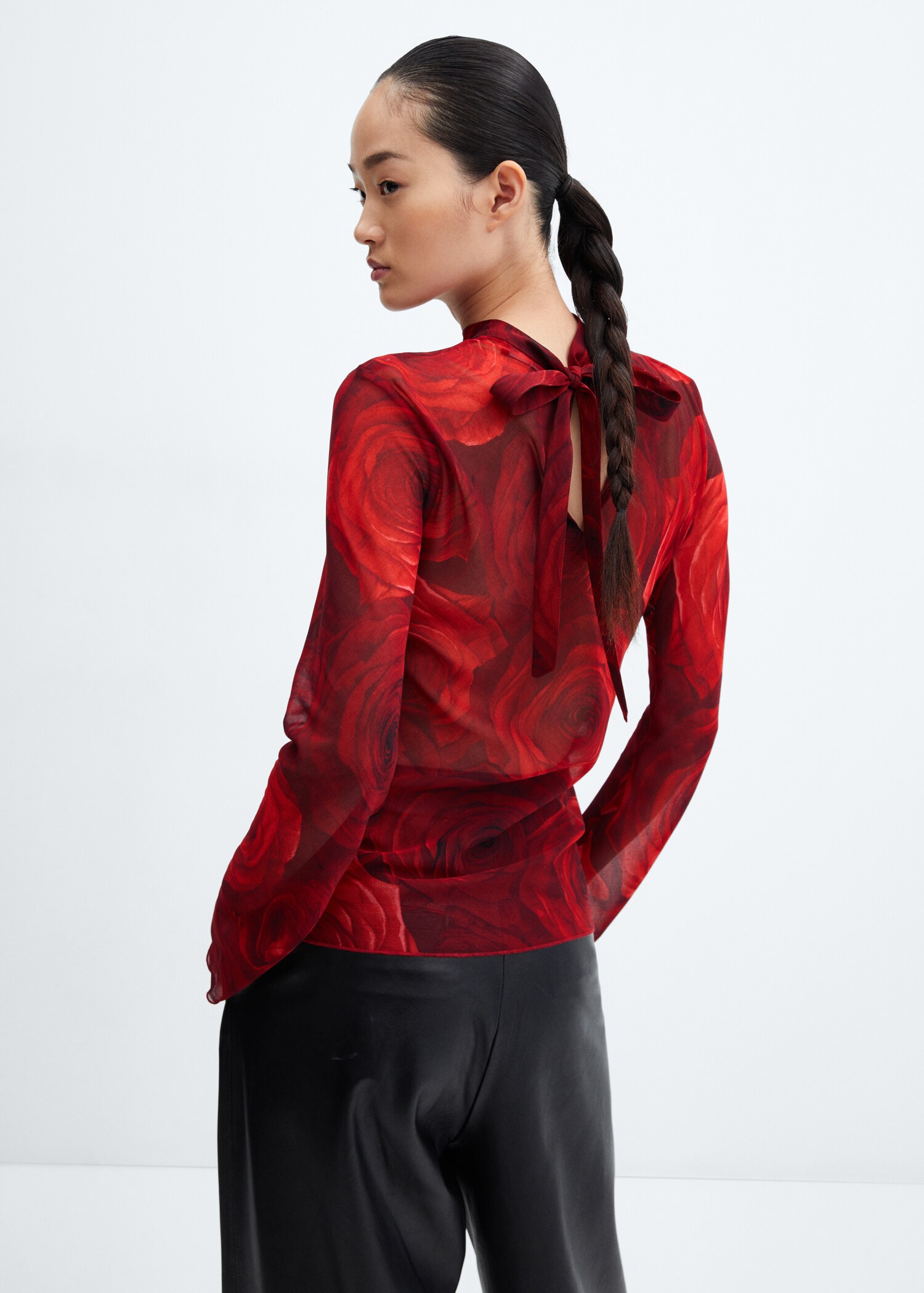 Camisa Roja Mango Blusas Rojas Blouse Blusas Rojas Mango Bow