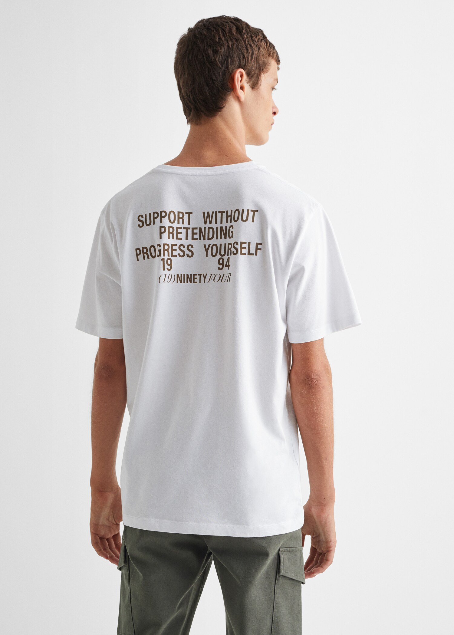 T-shirt message imprimé - Verso de l’article