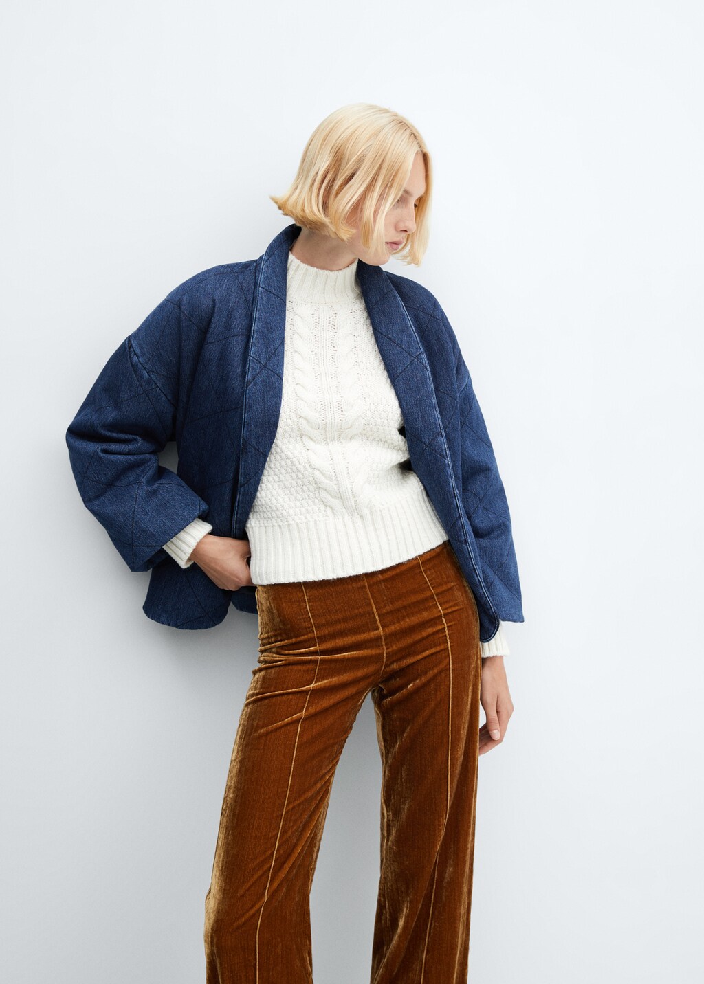 Mango veste jean femme hotsell