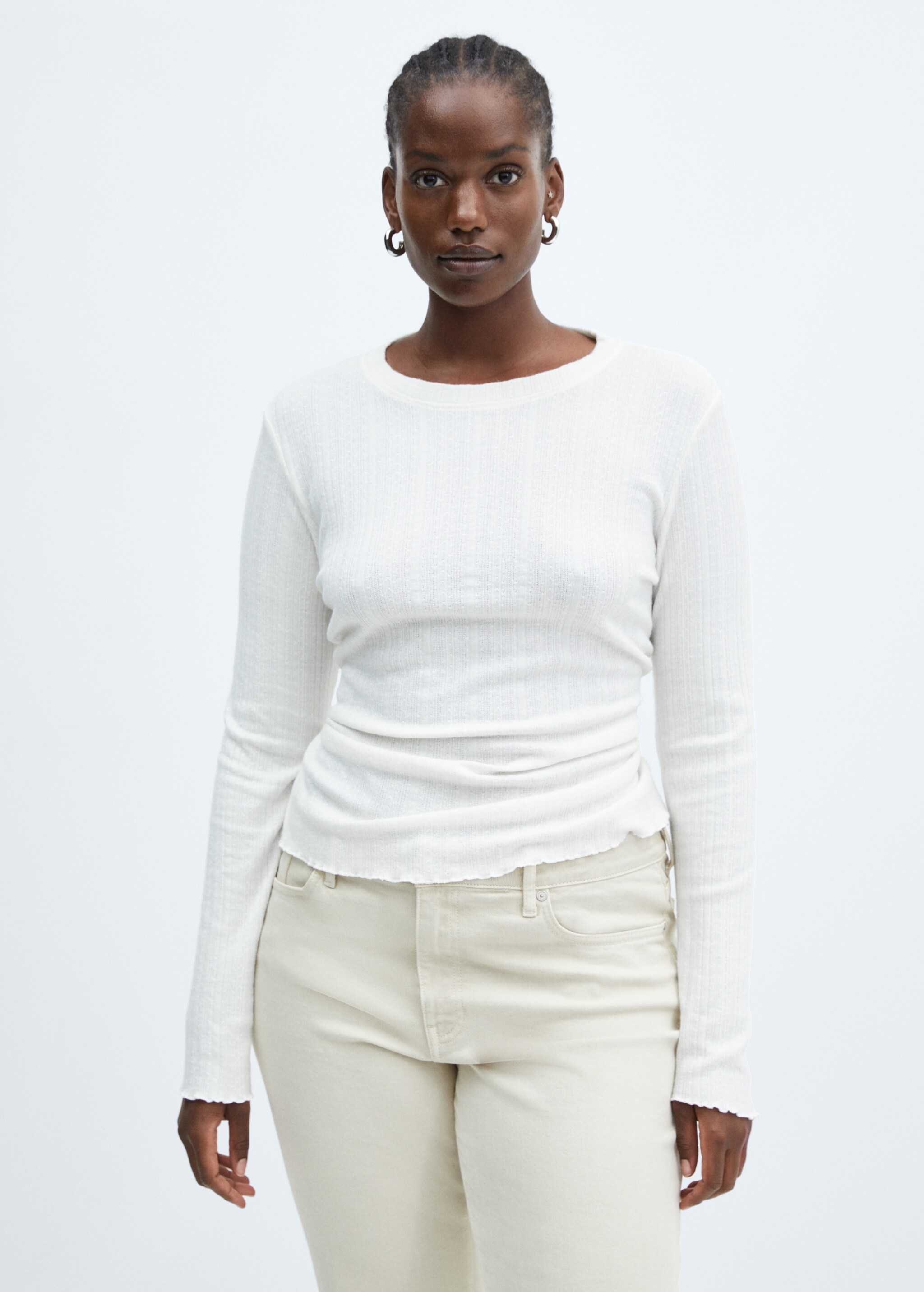 Long-sleeved knitted t-shirt - Details of the article 5
