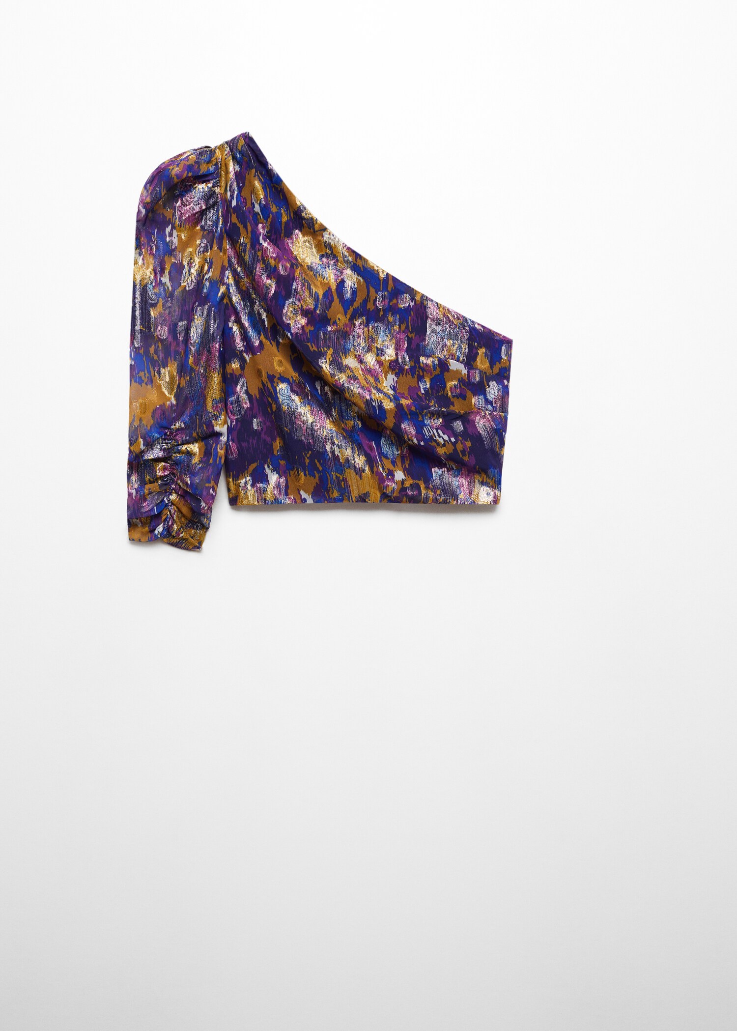 Blusa assimétrica estampada - Artigo sem modelo