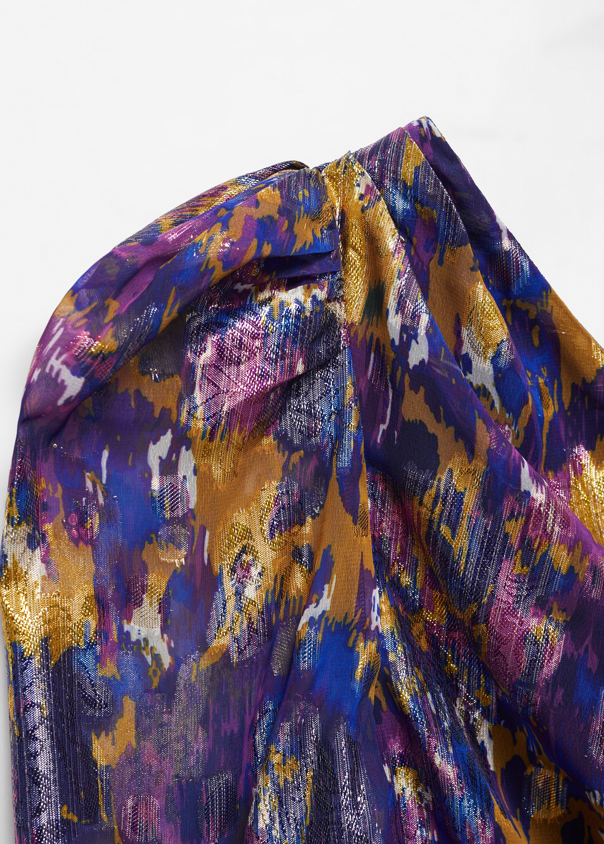 Asymmetrical printed blouse - Details of the article 8