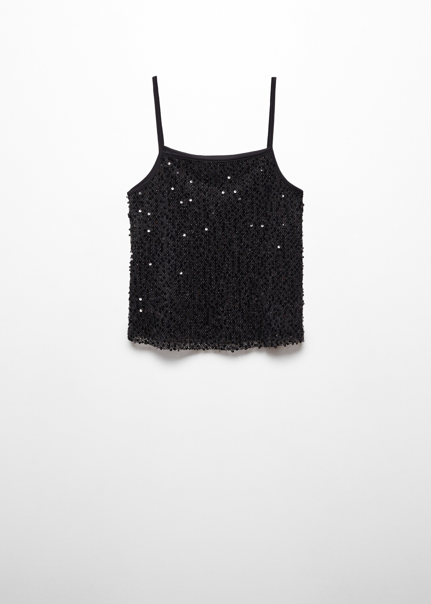 Sequin top with spaghetti strap  - Article without model