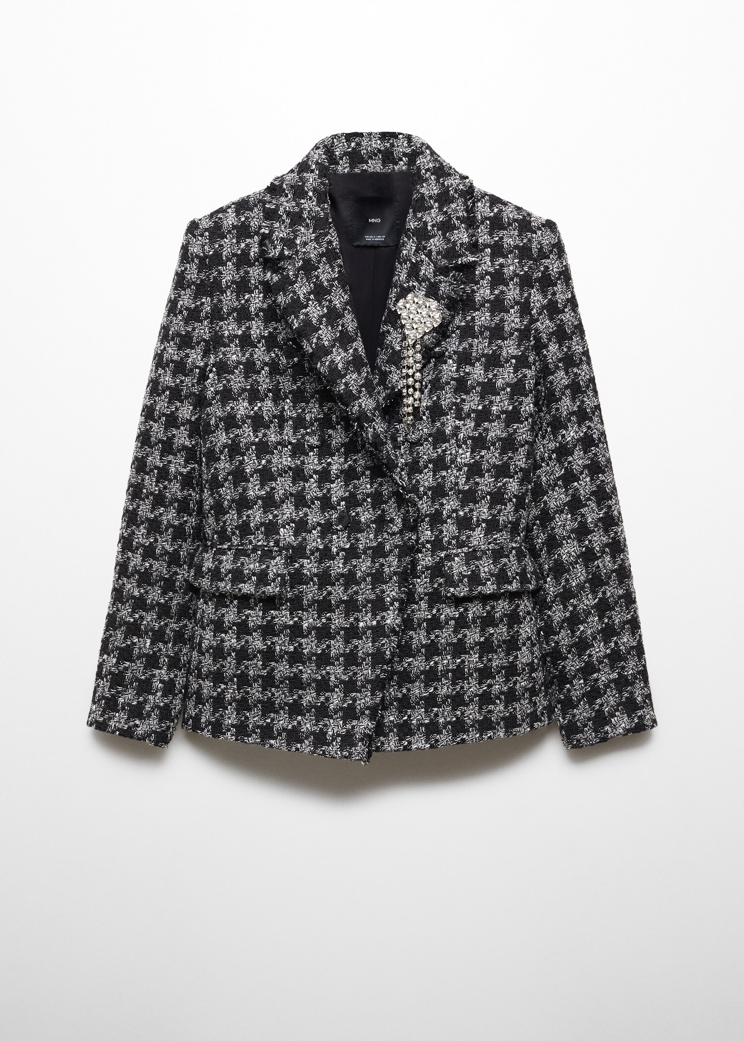 Veste tweed broche - Article sans modèle