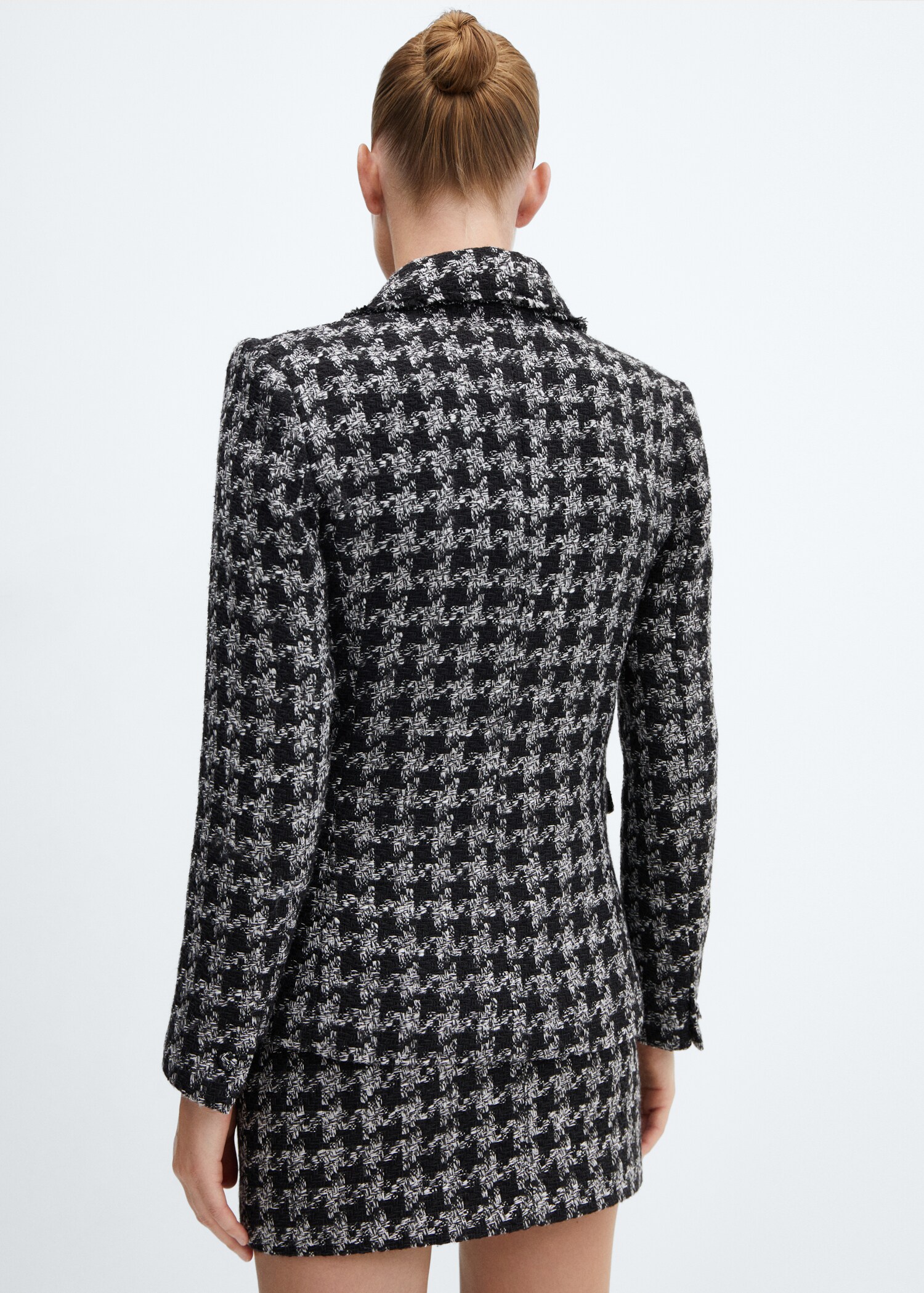 Veste tweed broche - Verso de l’article