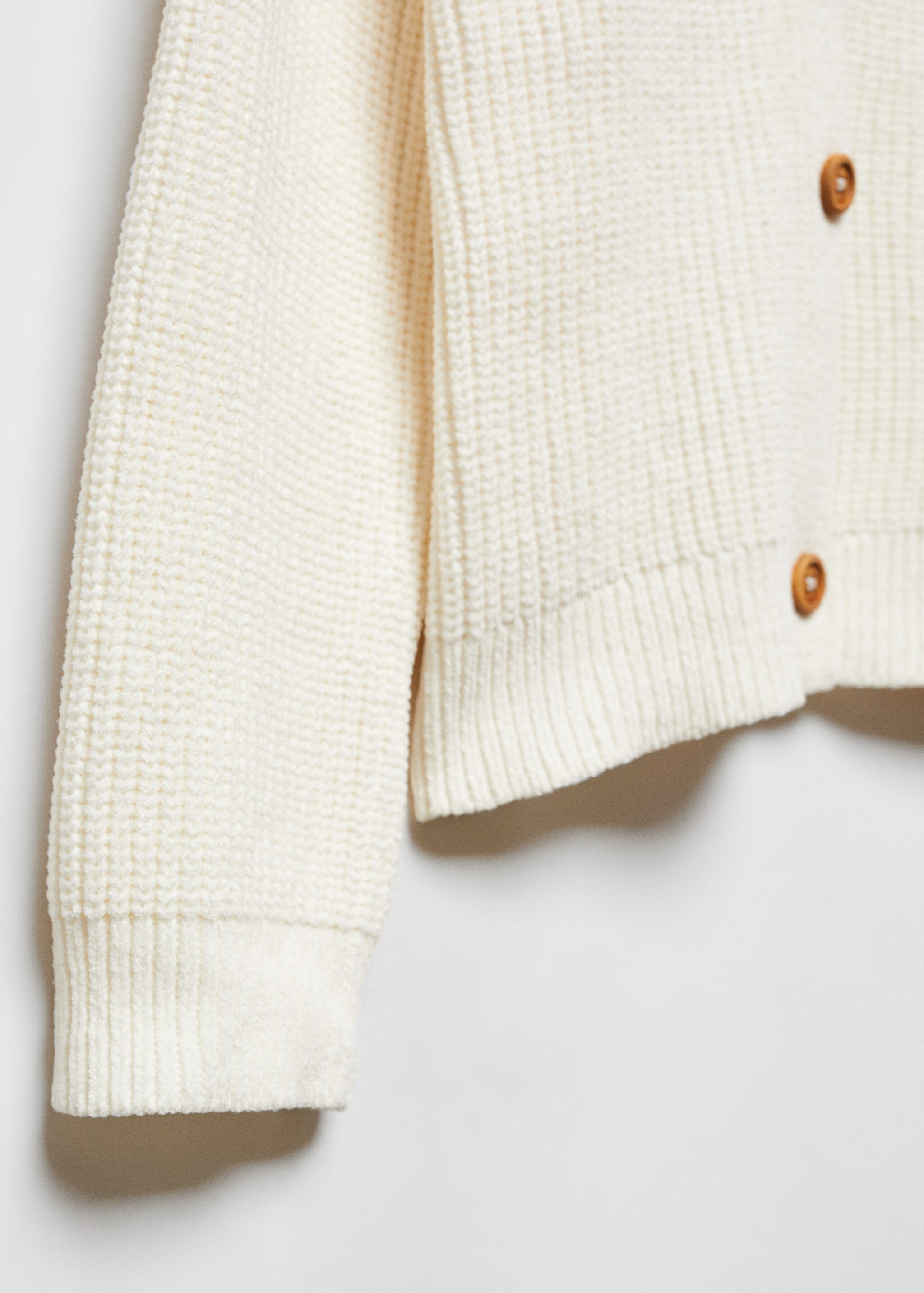 Chenille knitted CARDIGAN - Details of the article 8