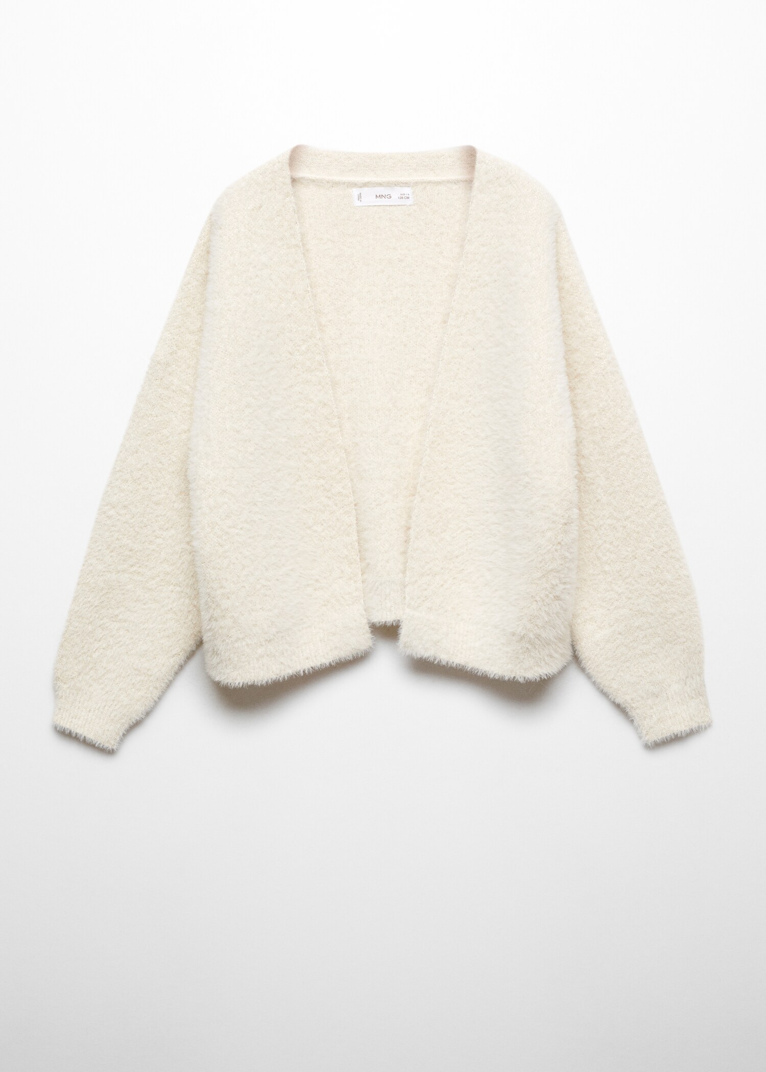 Cardigan com textura e efeito de pelo - Artigo sem modelo