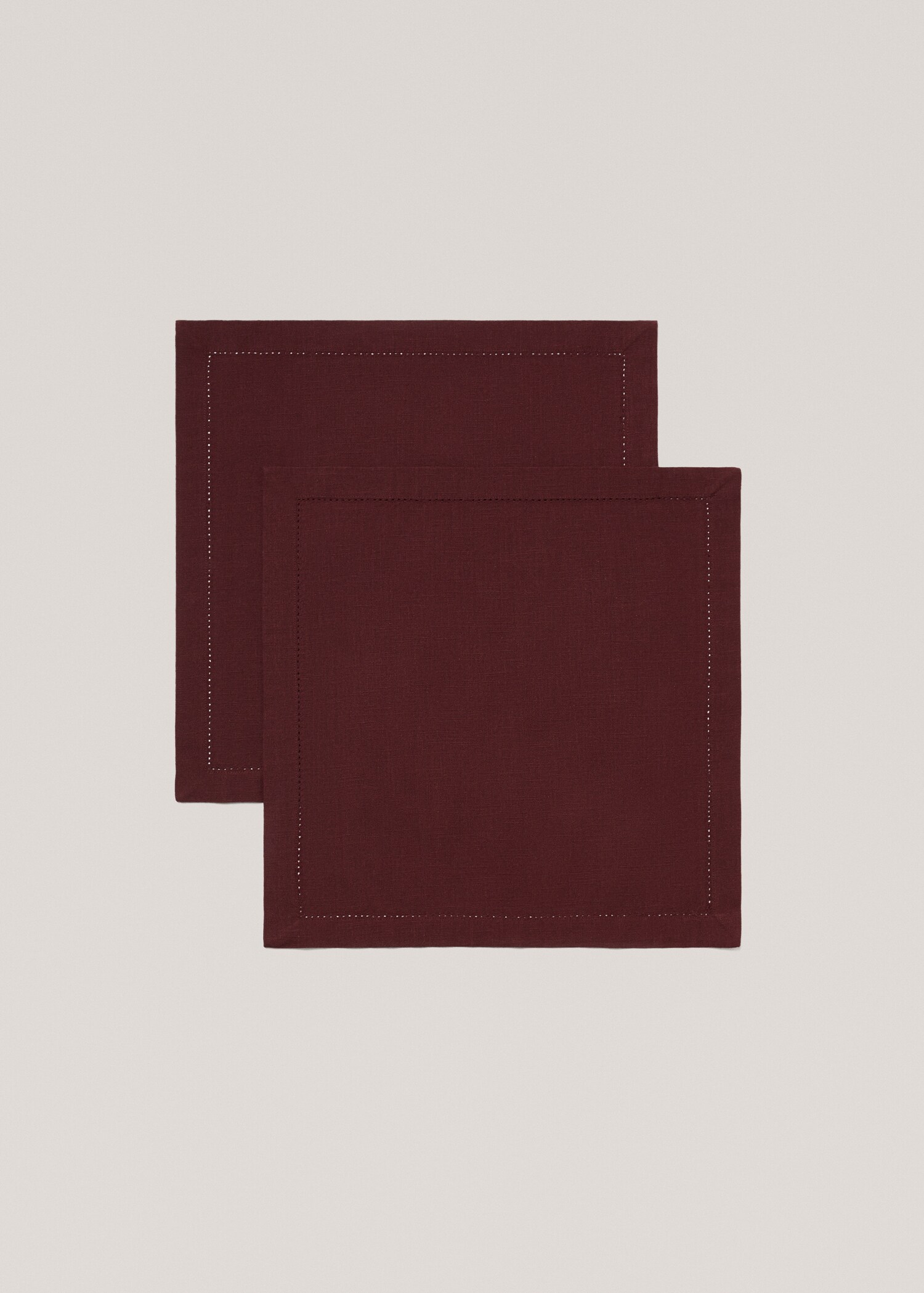 Hemstitch embroidered napkin - Article without model