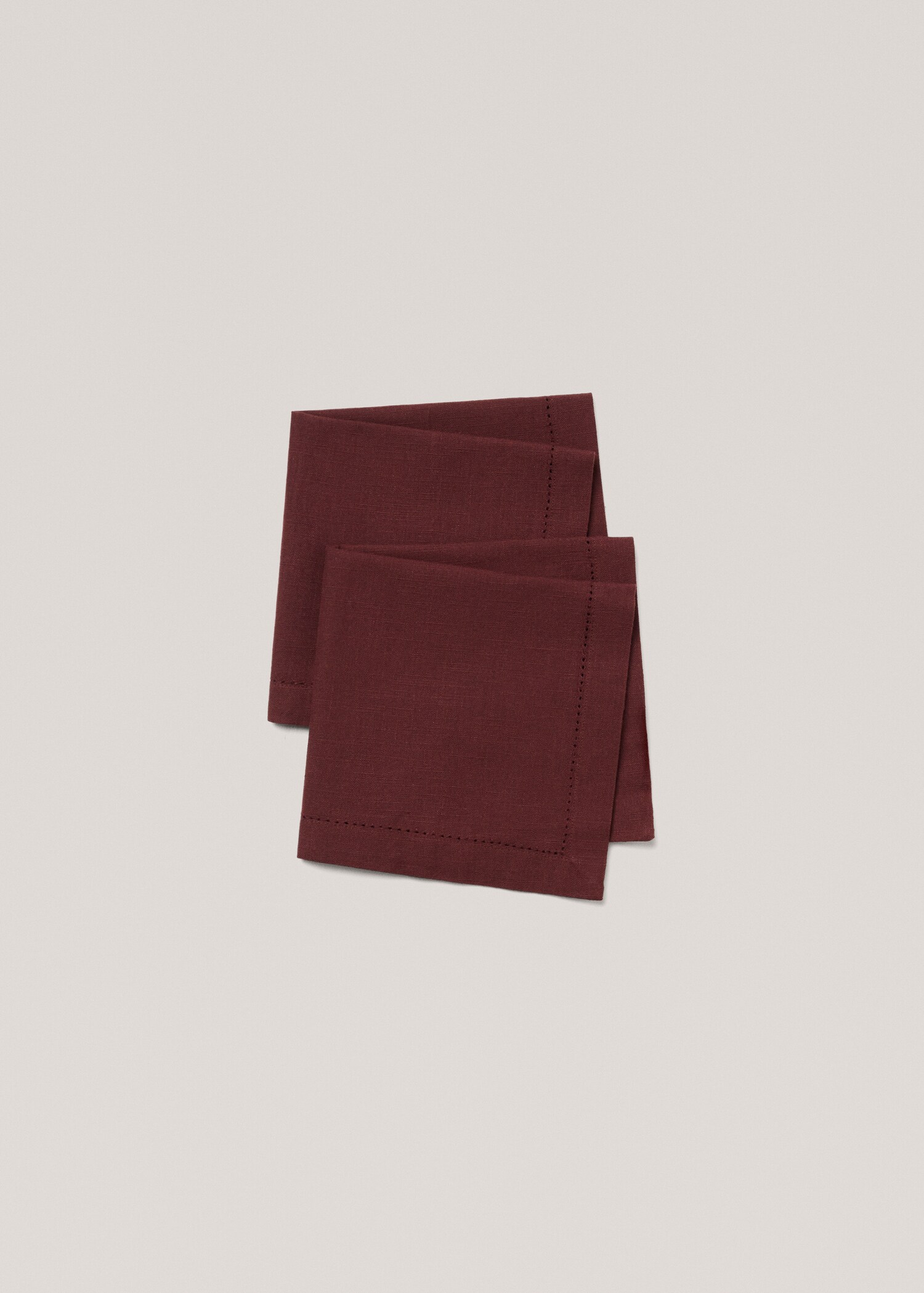 Hemstitch embroidered napkin - Details of the article 1