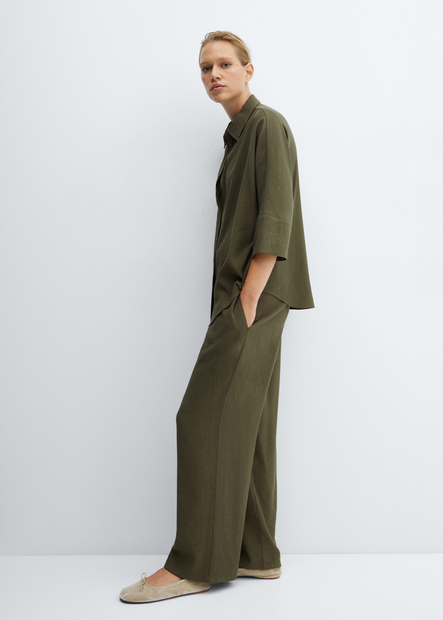 Pantalon fluide taille élastique - Détail de l'article 1