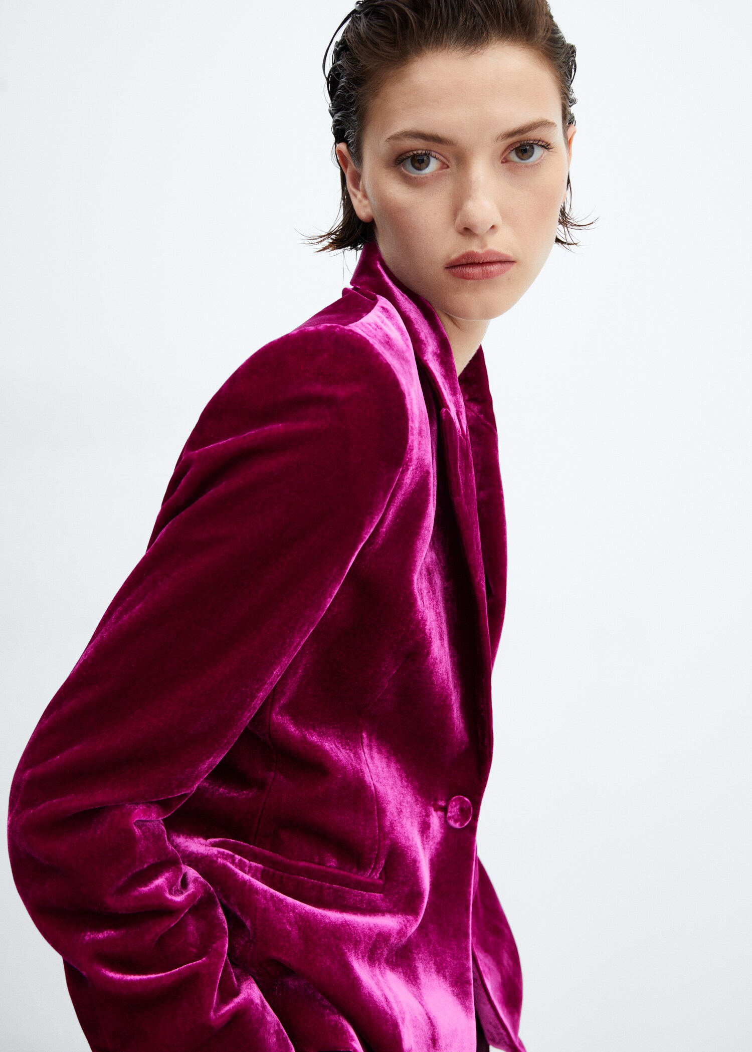Gestructureerde fluwelen blazer - Detail van het artikel 1