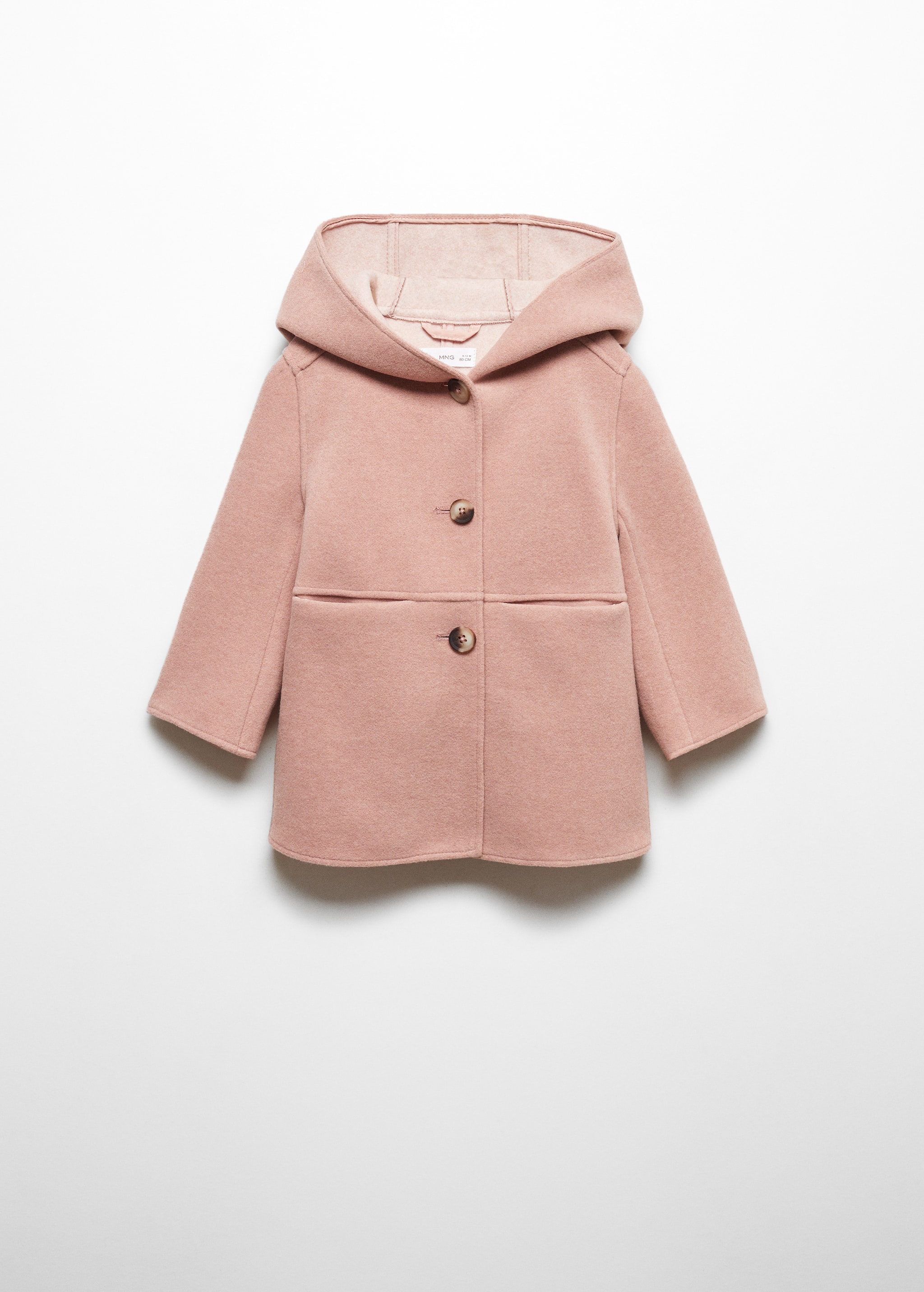 Hooded button coat - Article without model