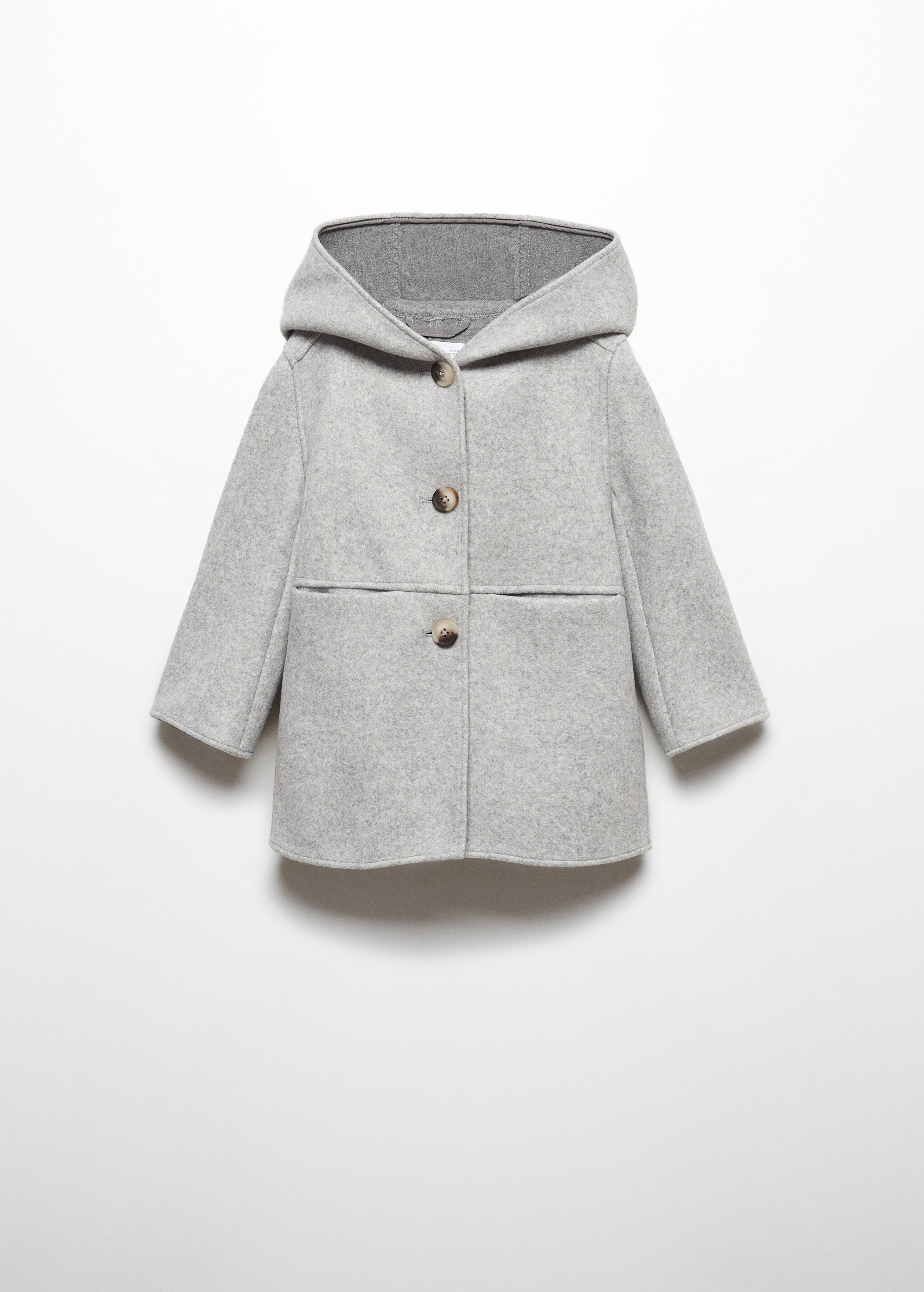 Hooded button coat - Article without model