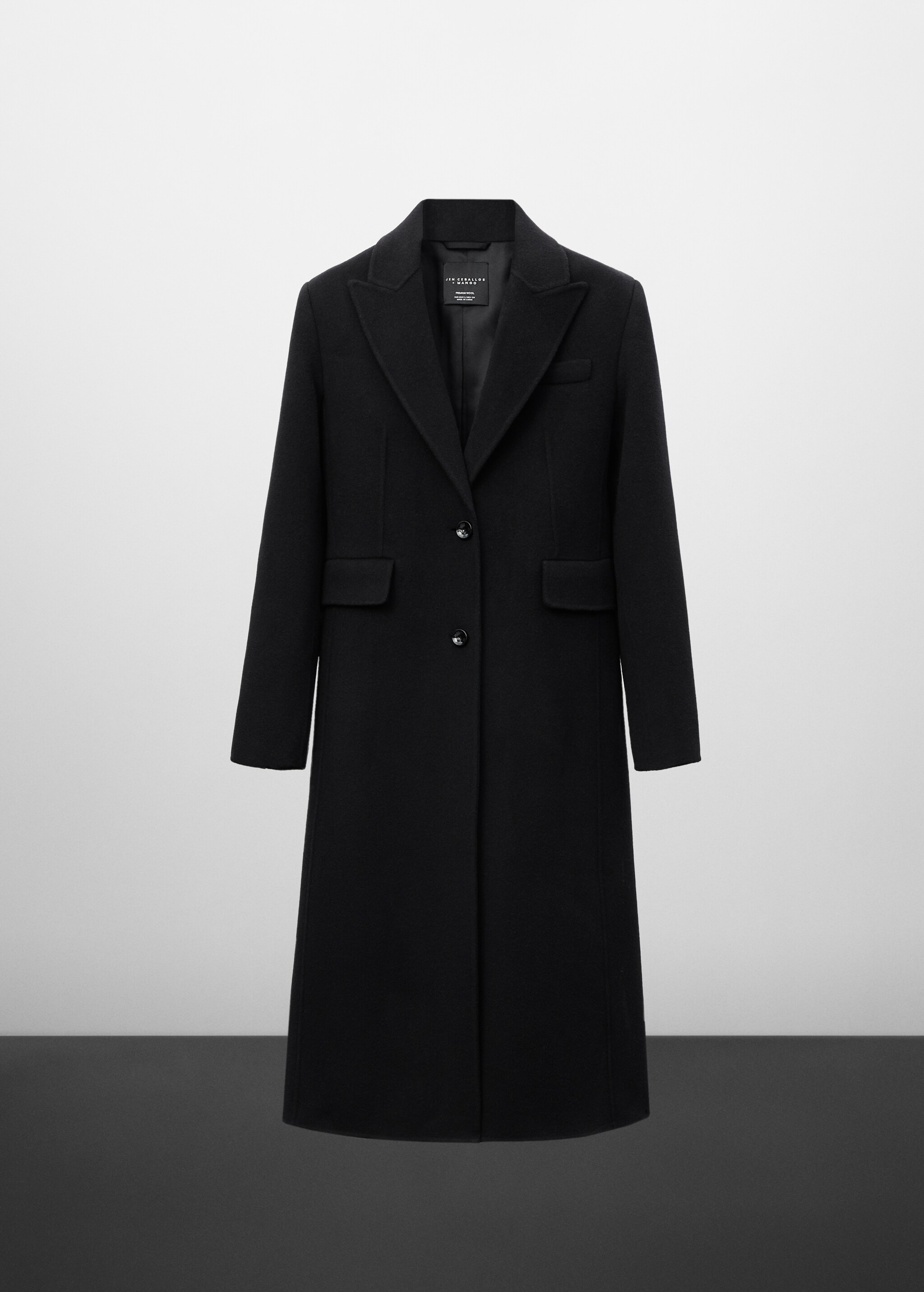 Structured cashmere wool coat - Article without model