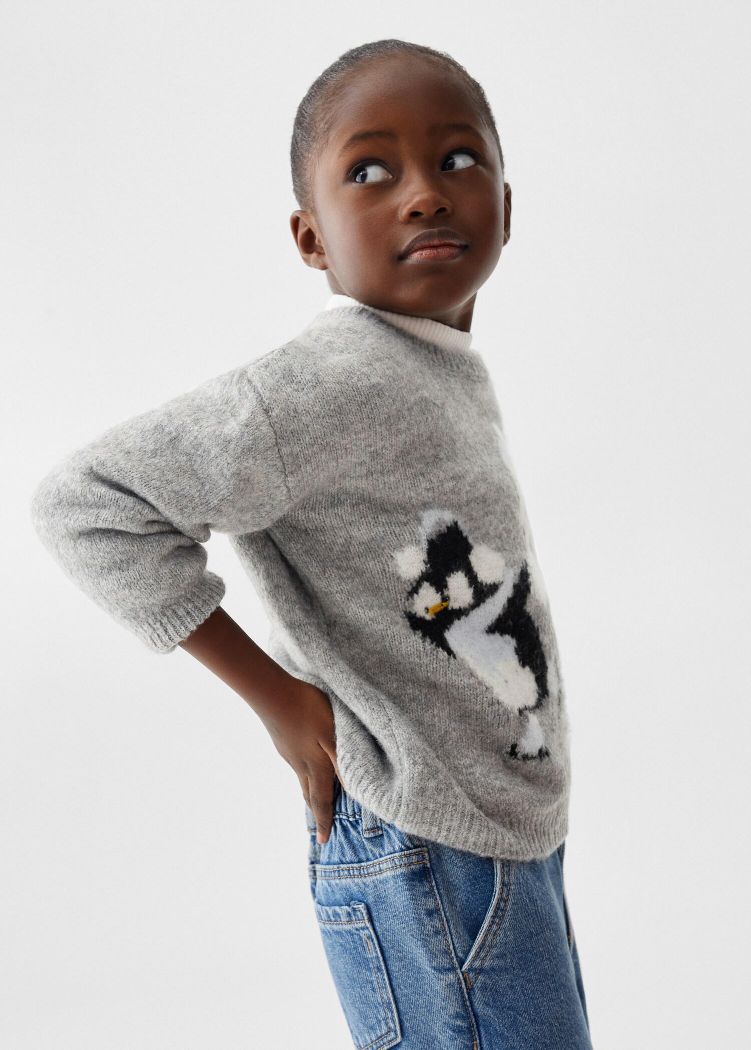 Pullover con disegno a maglia - Dettaglio dell'articolo 1