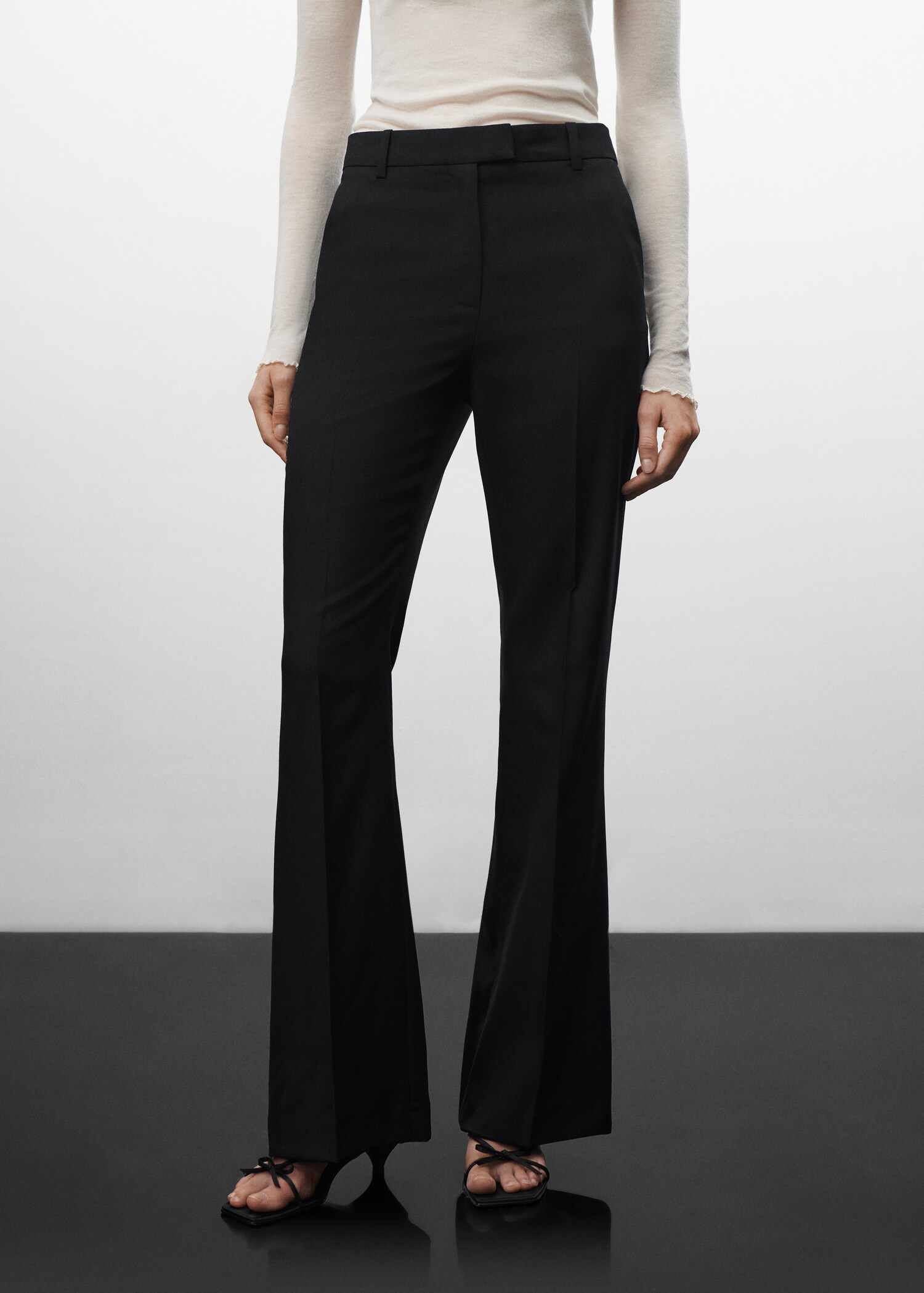 100% virgin wool suit pants - Medium plane