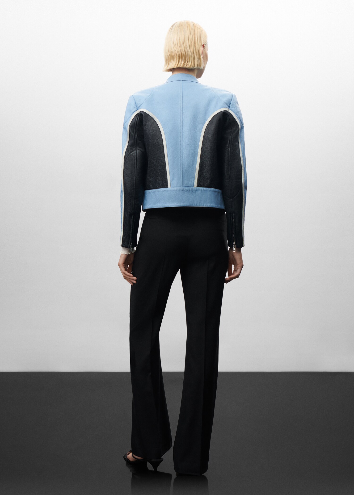 100% virgin wool suit pants - Reverse of the article