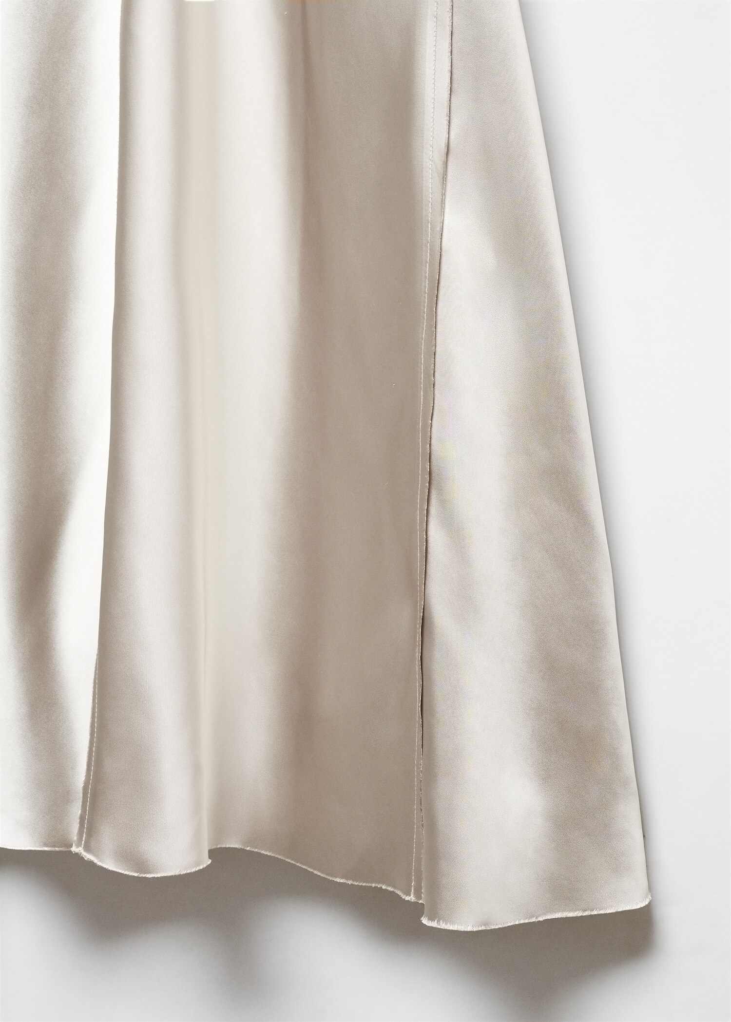 Satin skirt with frayed hem - Details of the article 8