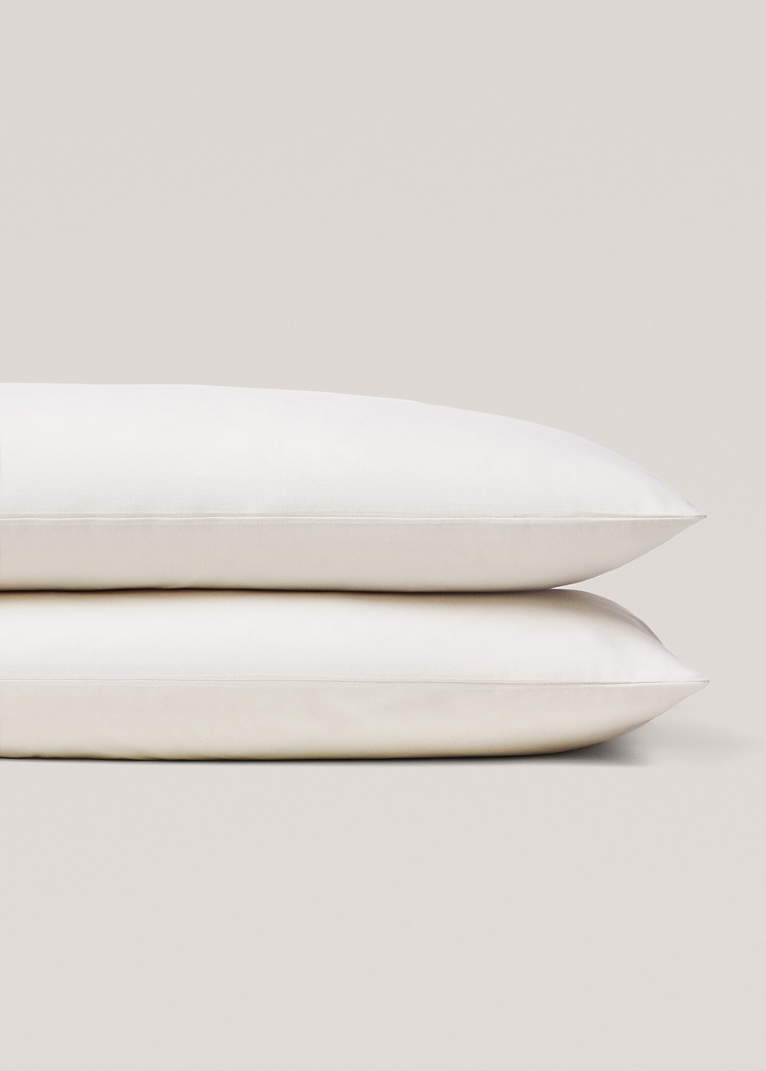 Plain flannel pillowcase 50x75cm - Details of the article 1