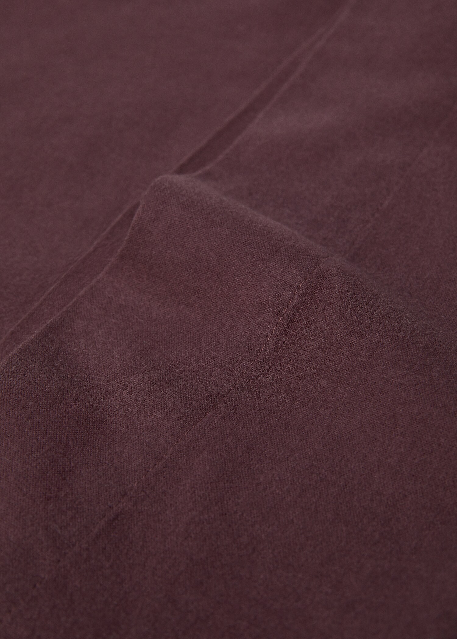 Plain flannel pillowcase 50x75cm - Details of the article 2