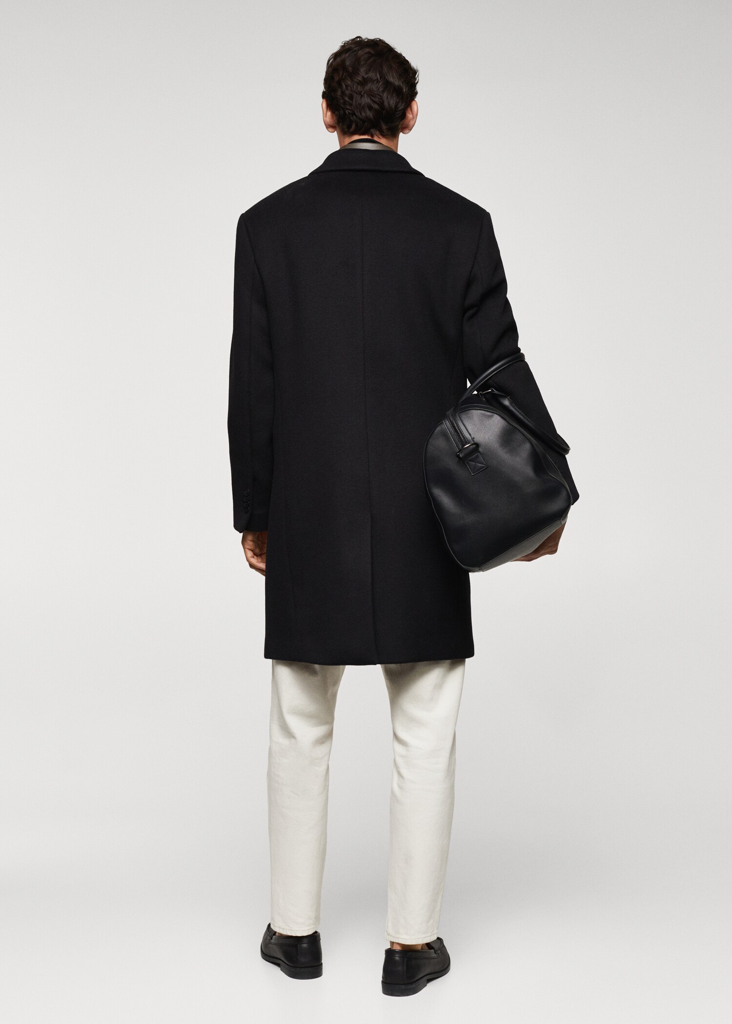  Regular fit wool coat - Reverse of the article