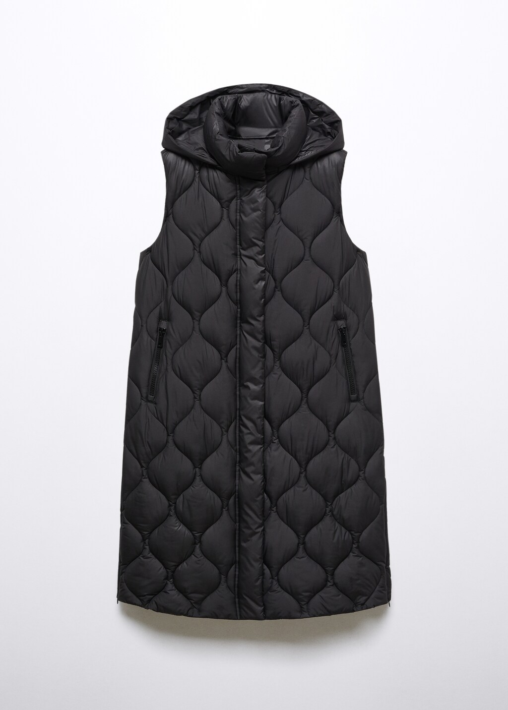 Long quilted gilet