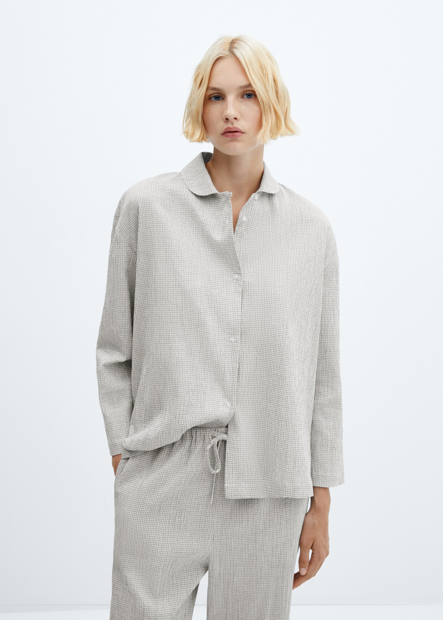 Pyjama coton vichy - Plan moyen