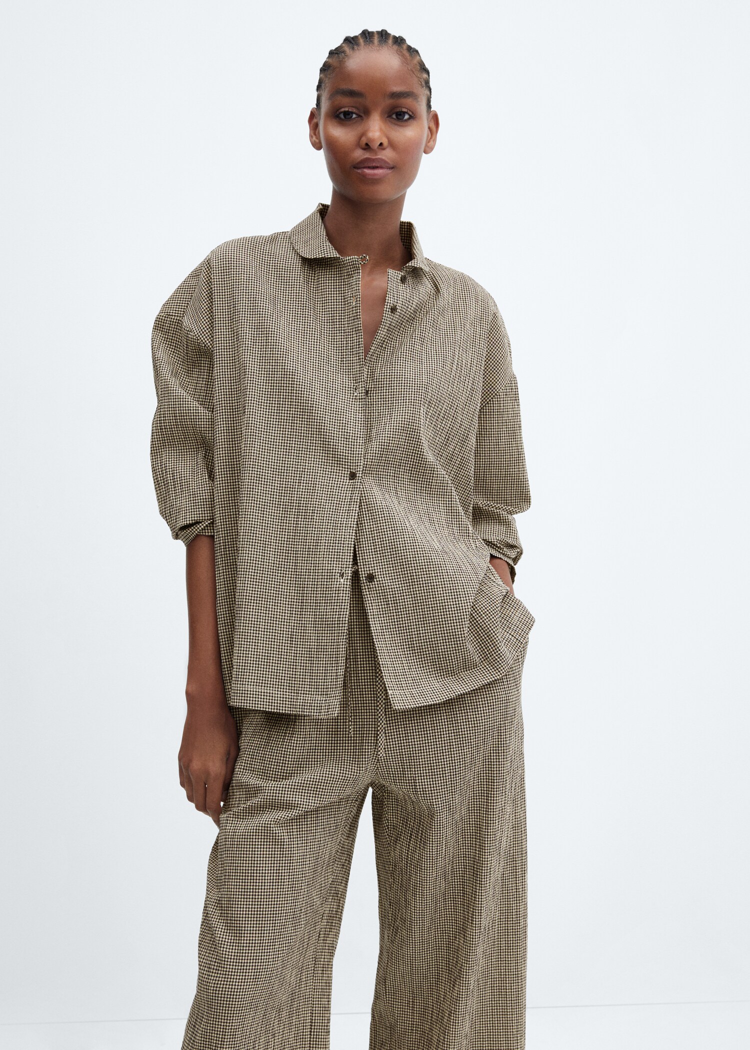 Pyjama coton vichy - Plan moyen