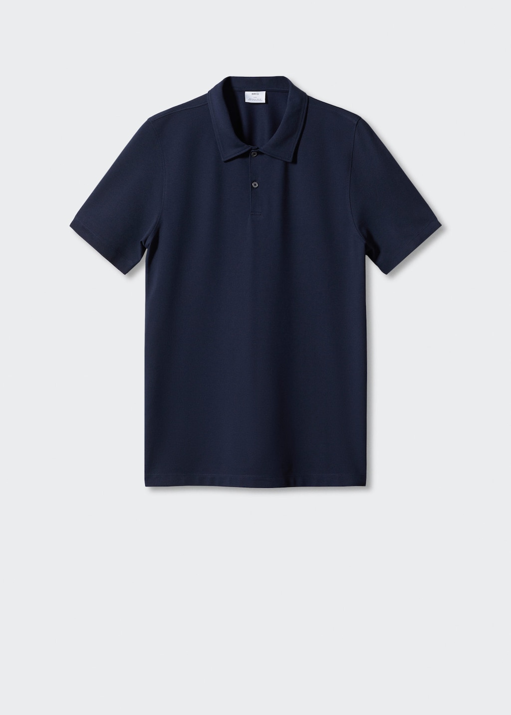 Slim fit textured cotton polo shirt MANGO