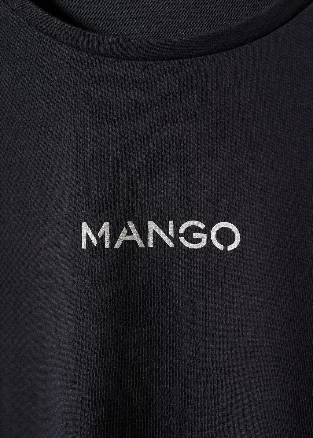 Metallic logo T shirt MANGO