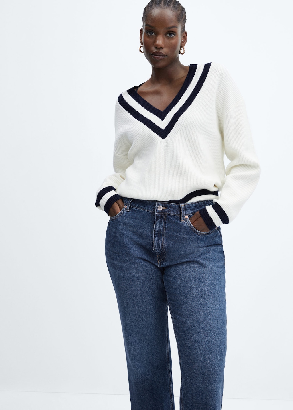 Pull and bear cropped hot sale jeans