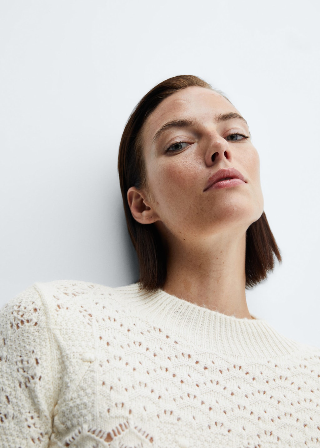 Mango crochet cheap jumper