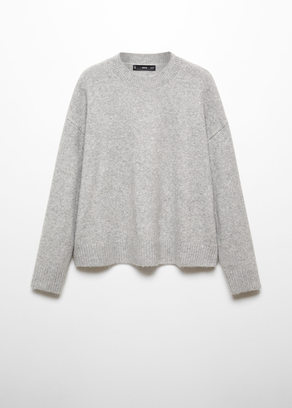 Grey round clearance neck sweater