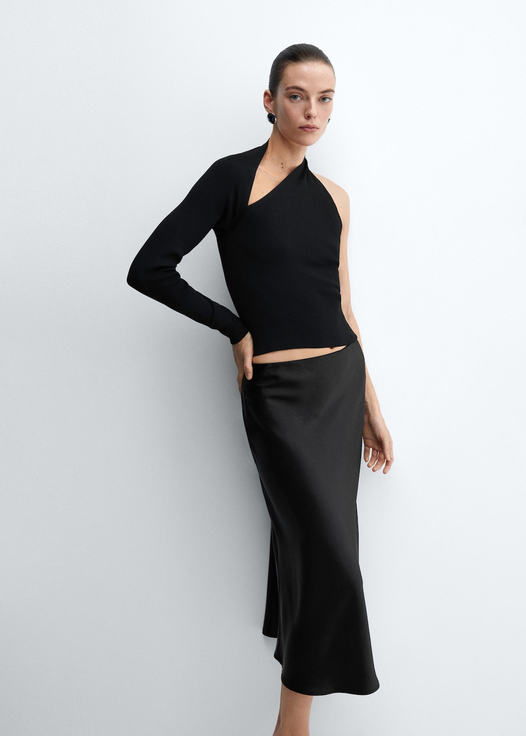 One shoulder top mango sale