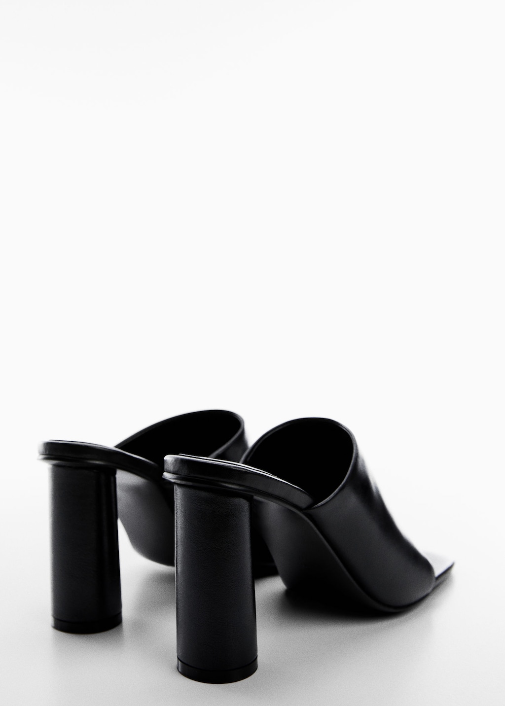 Mango heel leather sandals sale