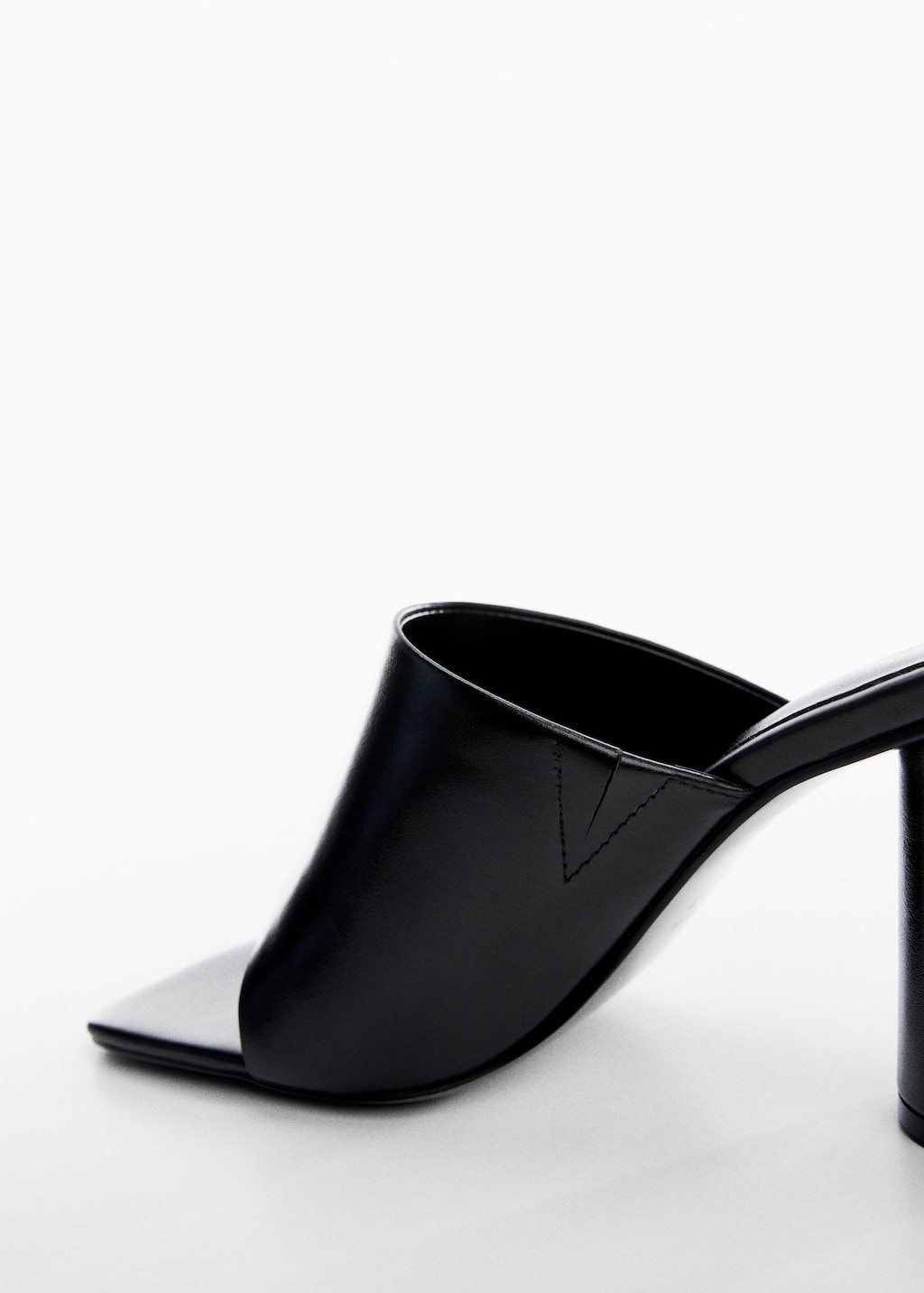 Mango heel leather sandals sale