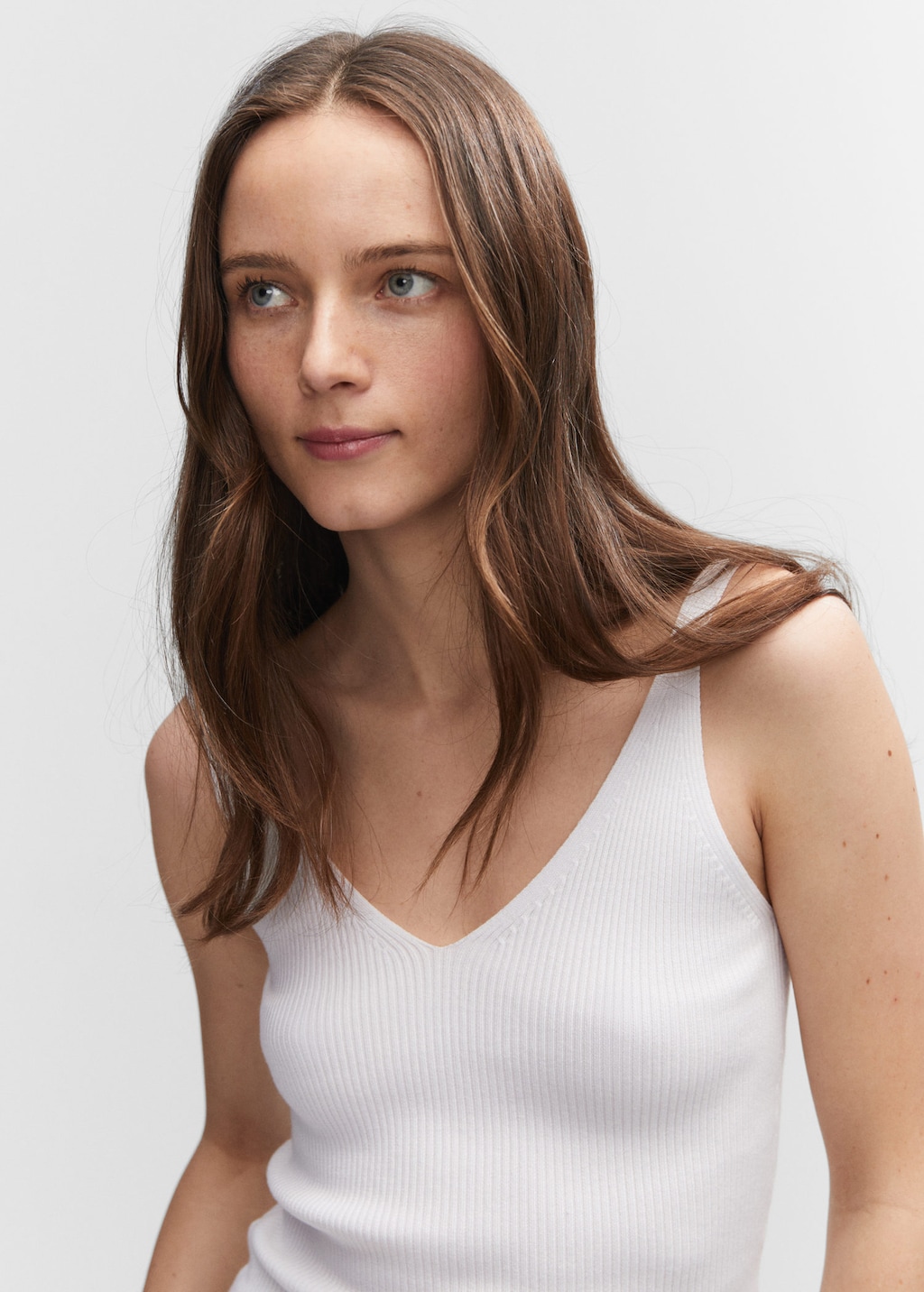V neck knitted top