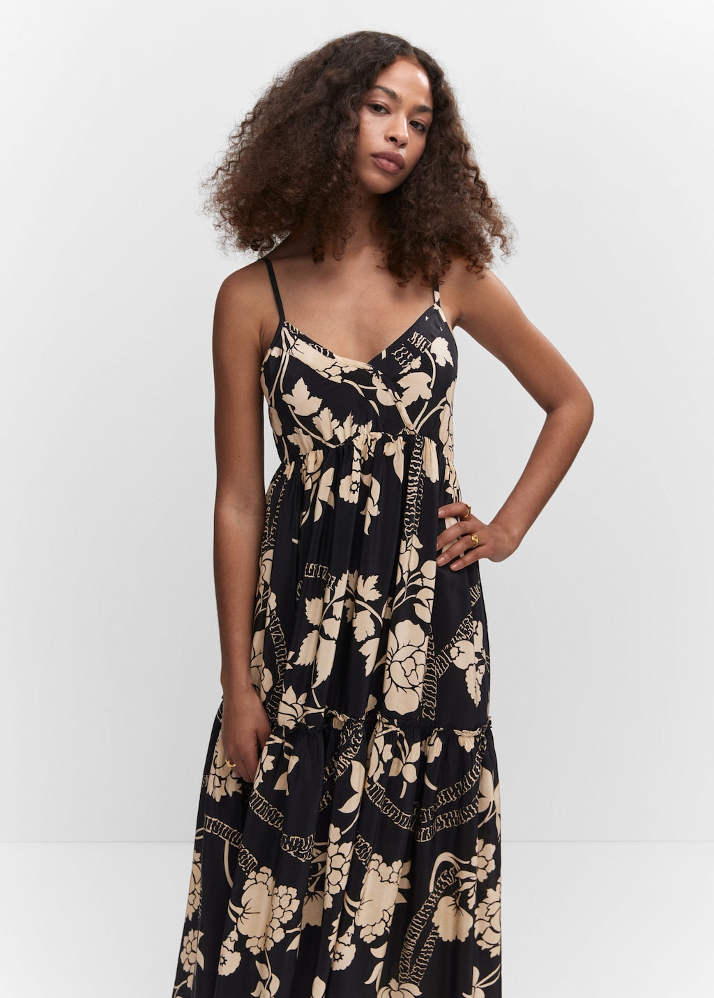Mango top printed dress