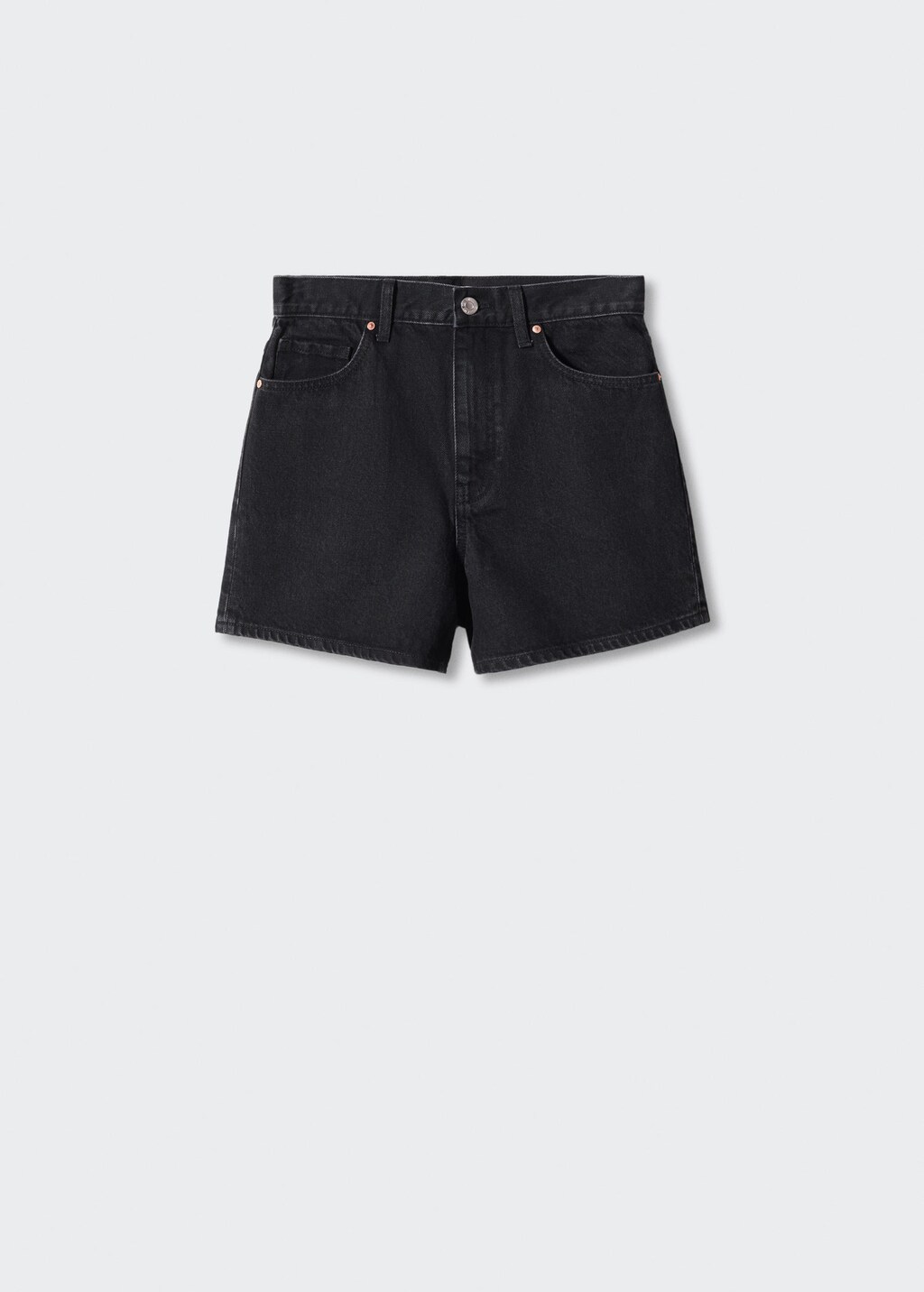 High-rise denim shorts