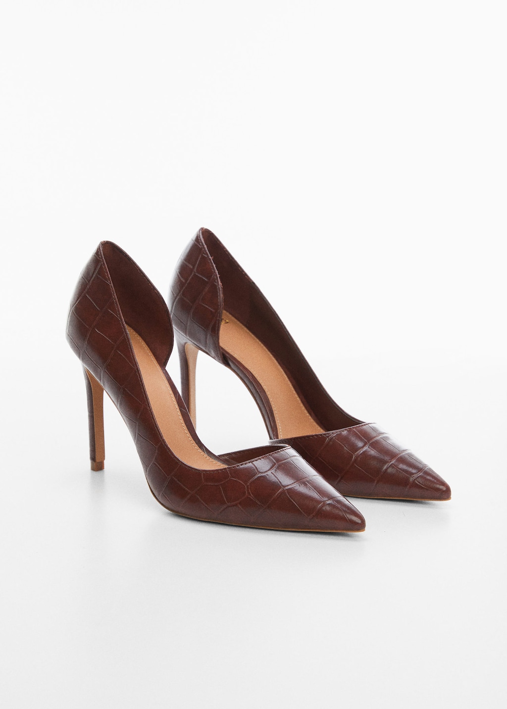 Mango heel leather shoes 2025