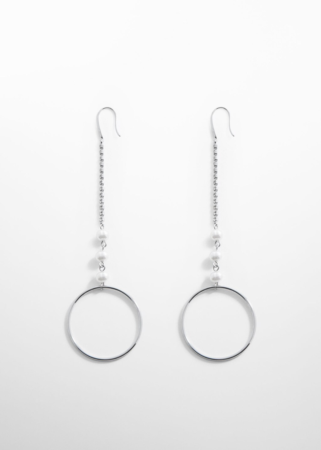 Rhinestone hotsell circle earrings