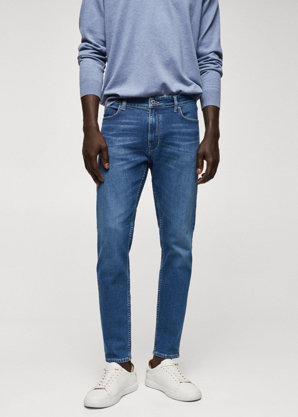 Tapered cropped deals jeans