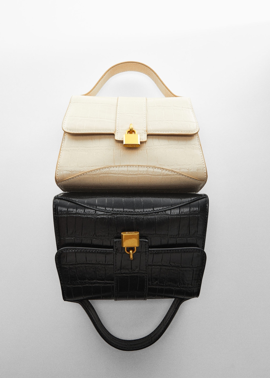 Sac mango effet clearance croco