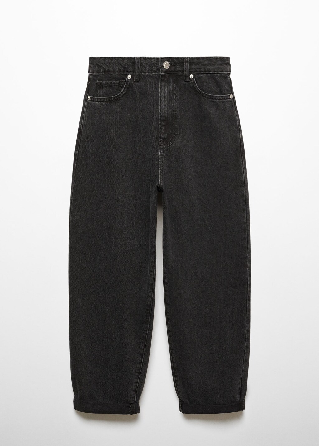 Jean slouchy noir hot sale