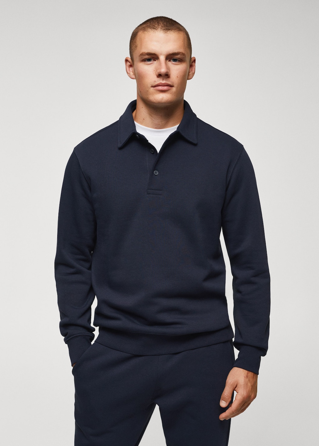 Cotton polo sweatshirt | MANGO