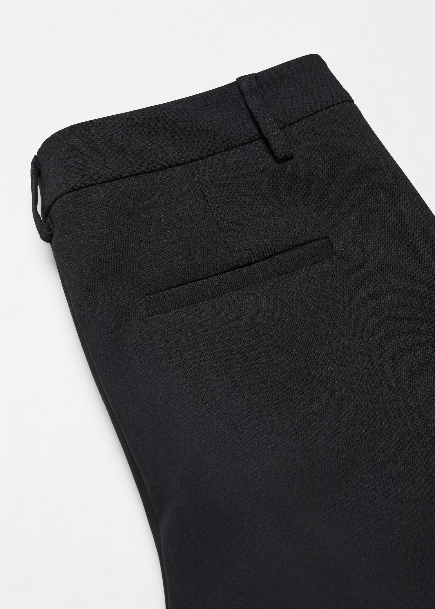 Straight ankle-length trousers