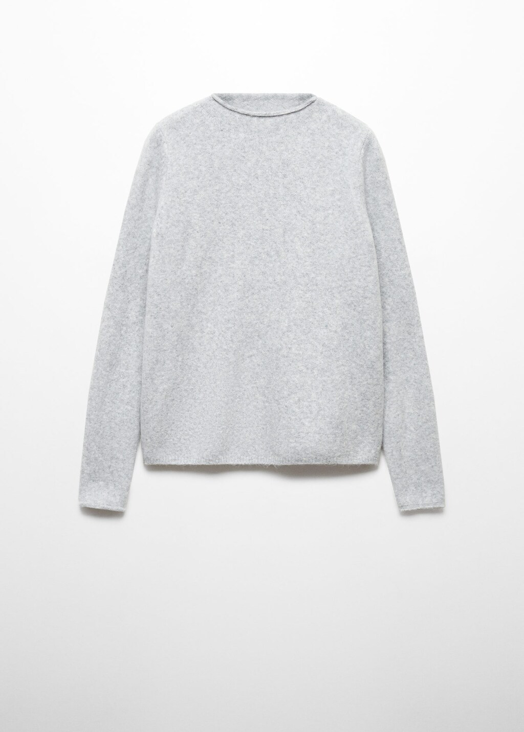Long top collar sweater