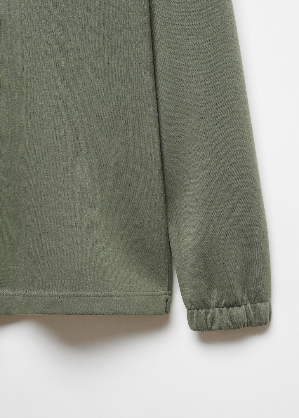 Green cotton online sweatshirt