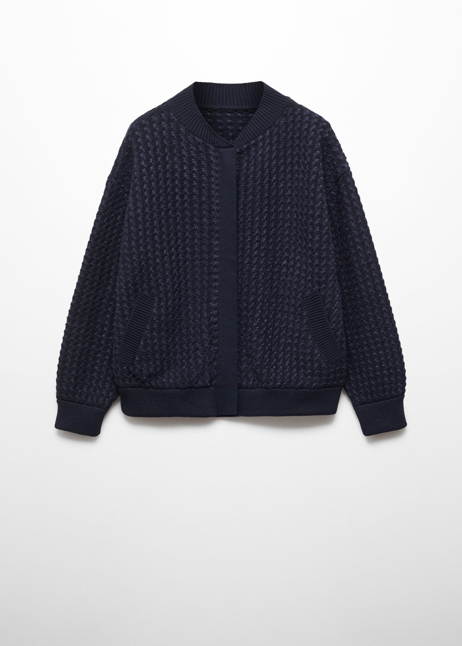 Knitted bomber jacket | MANGO